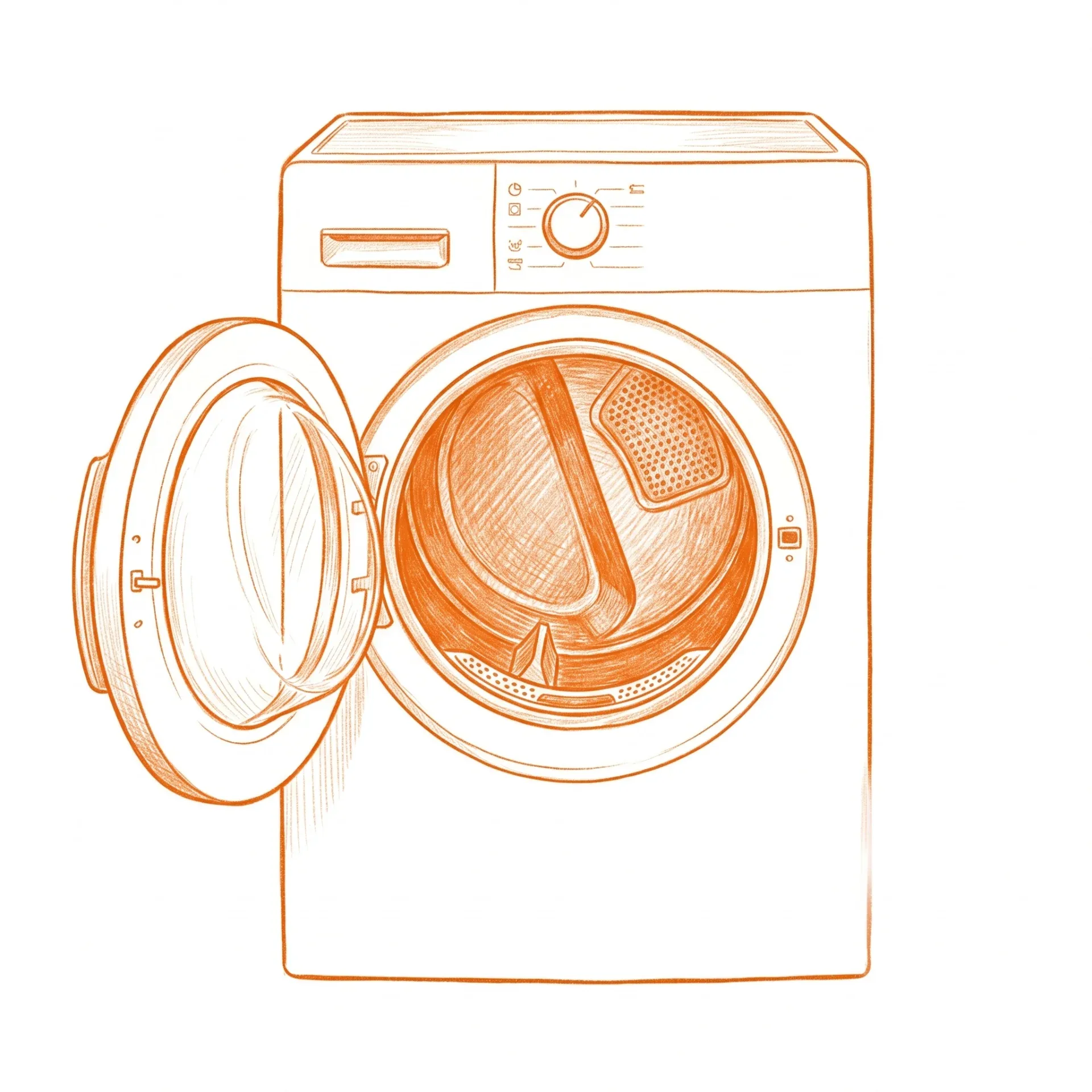 Dryer repair illustration
